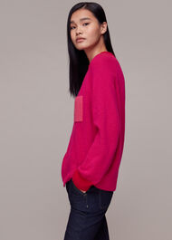 Colour Block Pocket Sweater